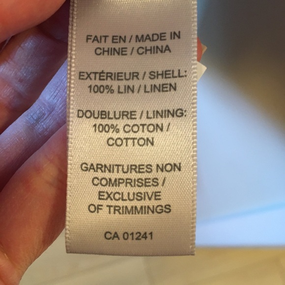 Med Simons Linen Shirtdress cotton lined pullover. Fits to 8. - Picture 8 of 9